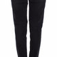 Ermanno Scervino Sleek Black Slim Leg Designer Jeans