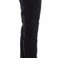 Ermanno Scervino Sleek Black Slim Leg Designer Jeans