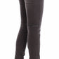 Ermanno Scervino Chic Gray Slim Leg Jeans - Elegance Meets Comfort