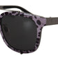 Dolce & Gabbana Chic Purple Lens Metal Frame Sunglasses