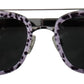 Dolce & Gabbana Chic Purple Lens Metal Frame Sunglasses