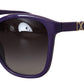 Dolce & Gabbana Elegant Violet Round Sunglasses for Women