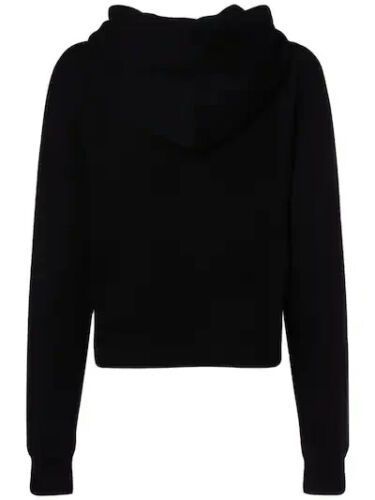 Palm Angels Chic Black Cotton Embroidered Sweatshirt