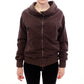 Ermanno Scervino Chic Brown Full Zip Sweater Jacket