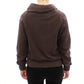 Ermanno Scervino Chic Brown Full Zip Sweater Jacket