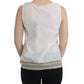 Ermanno Scervino Elegant White Bow-Detailed Sleeveless Top