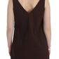 Ermanno Scervino Chic Brown Tunic Cotton Dress Top