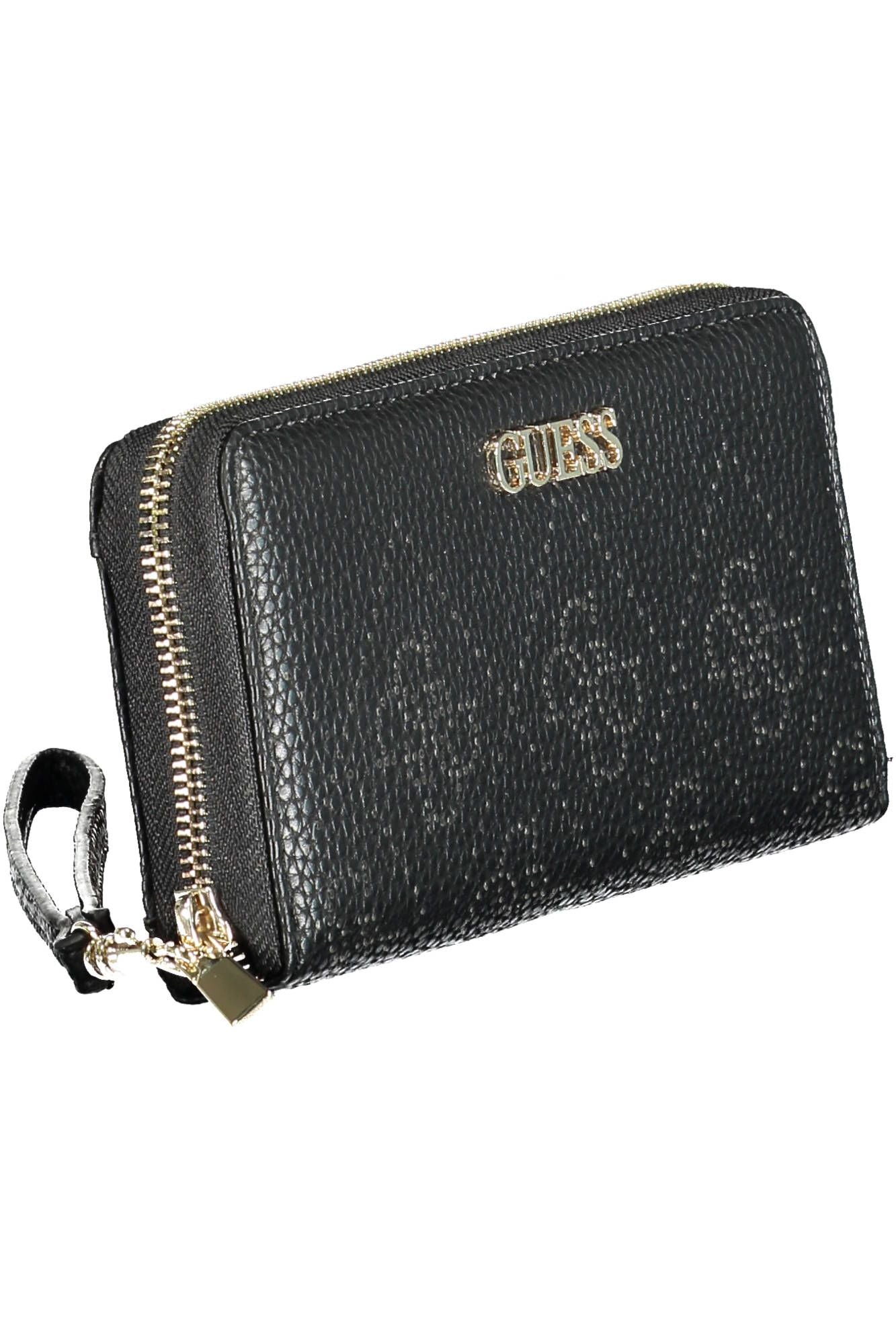 Guess Jeans Black Polyurethane Women Wallet