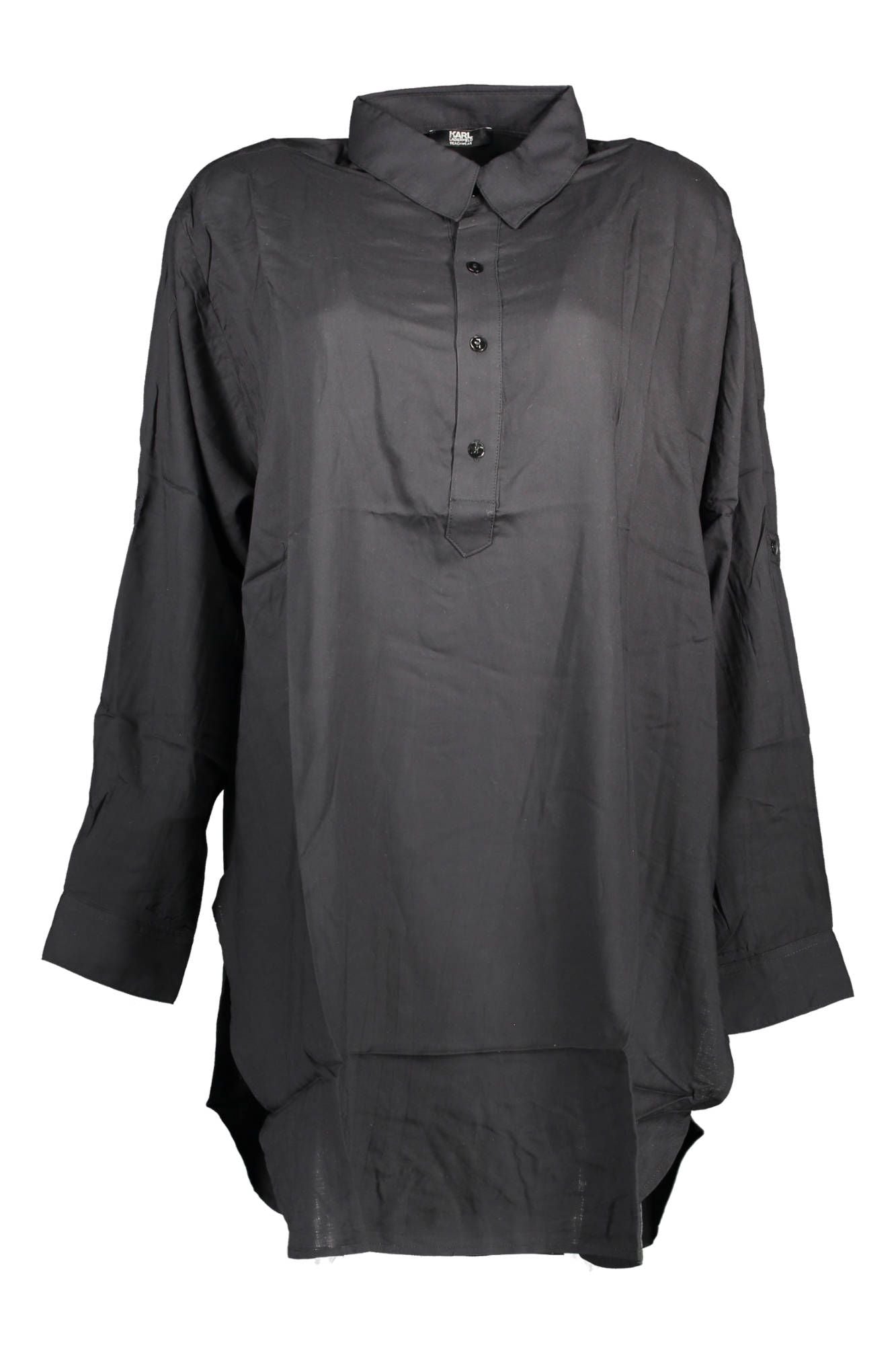 Karl Lagerfeld Beachwear Black Viscose Women Shirt