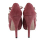 Gucci Women Tibet Red Suede High Heel Pump Shoes