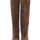 Gucci Brown Leather Suede Tall Knee Boots