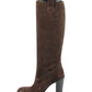 Gucci Brown Leather Suede Tall Knee Boots