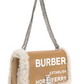 Burberry Elegant Beige Lambskin Leather Shoulder Bag