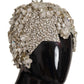 Dolce & Gabbana Elegant Crystal-Encrusted Cloche Hat