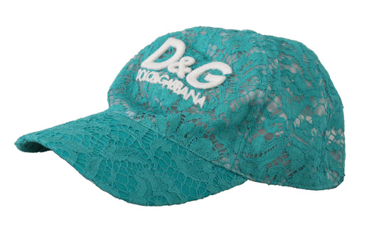 Dolce & Gabbana Elegant Blue Baseball Cap with Logo Detailing