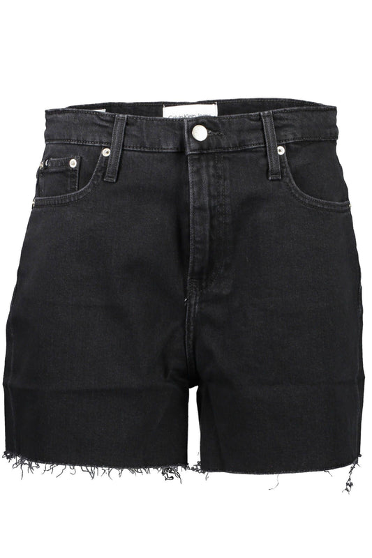 Calvin Klein Black Cotton Women Short