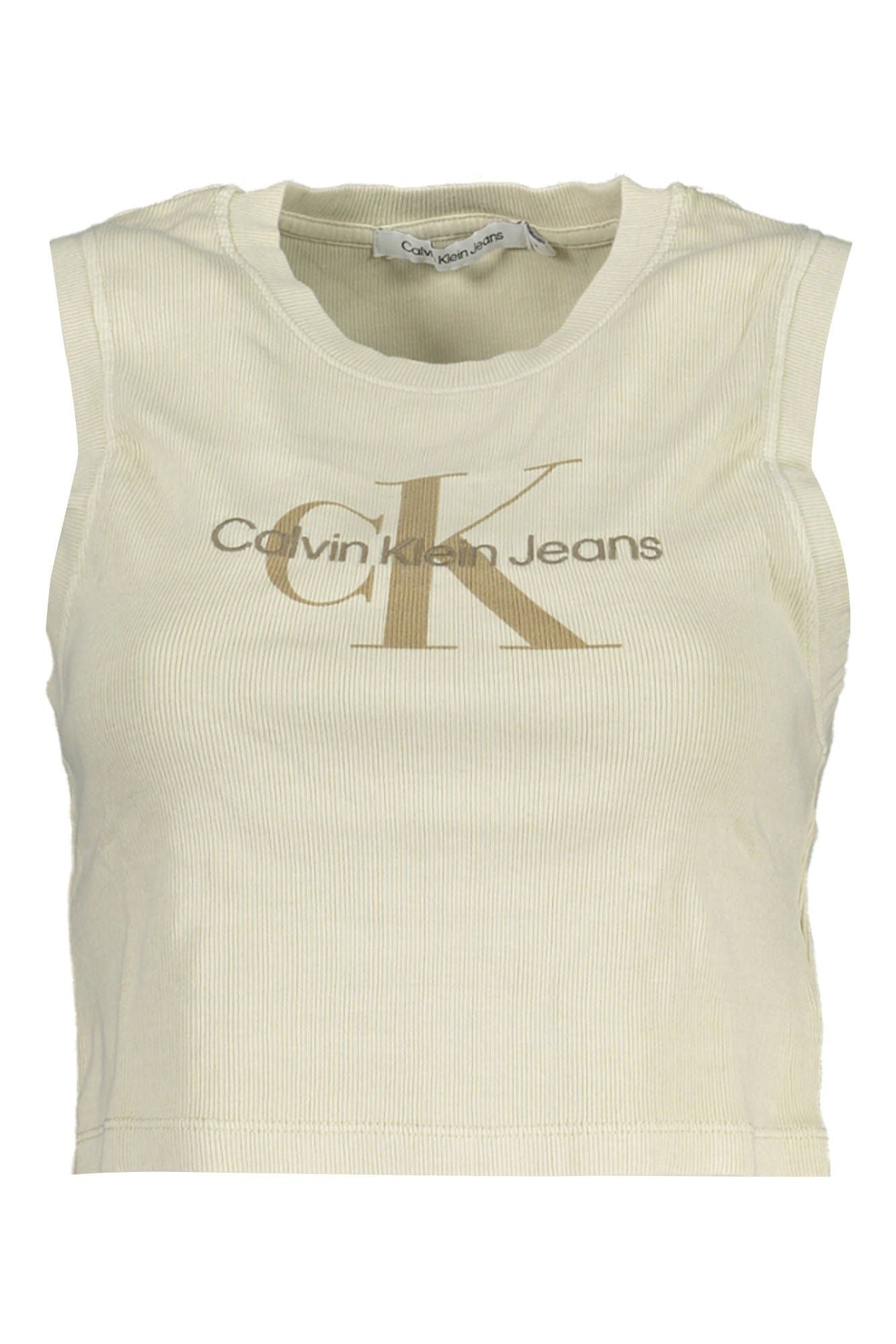 Calvin Klein Beige Cotton Women Top