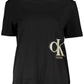 Calvin Klein Black Cotton Women T-Shirt