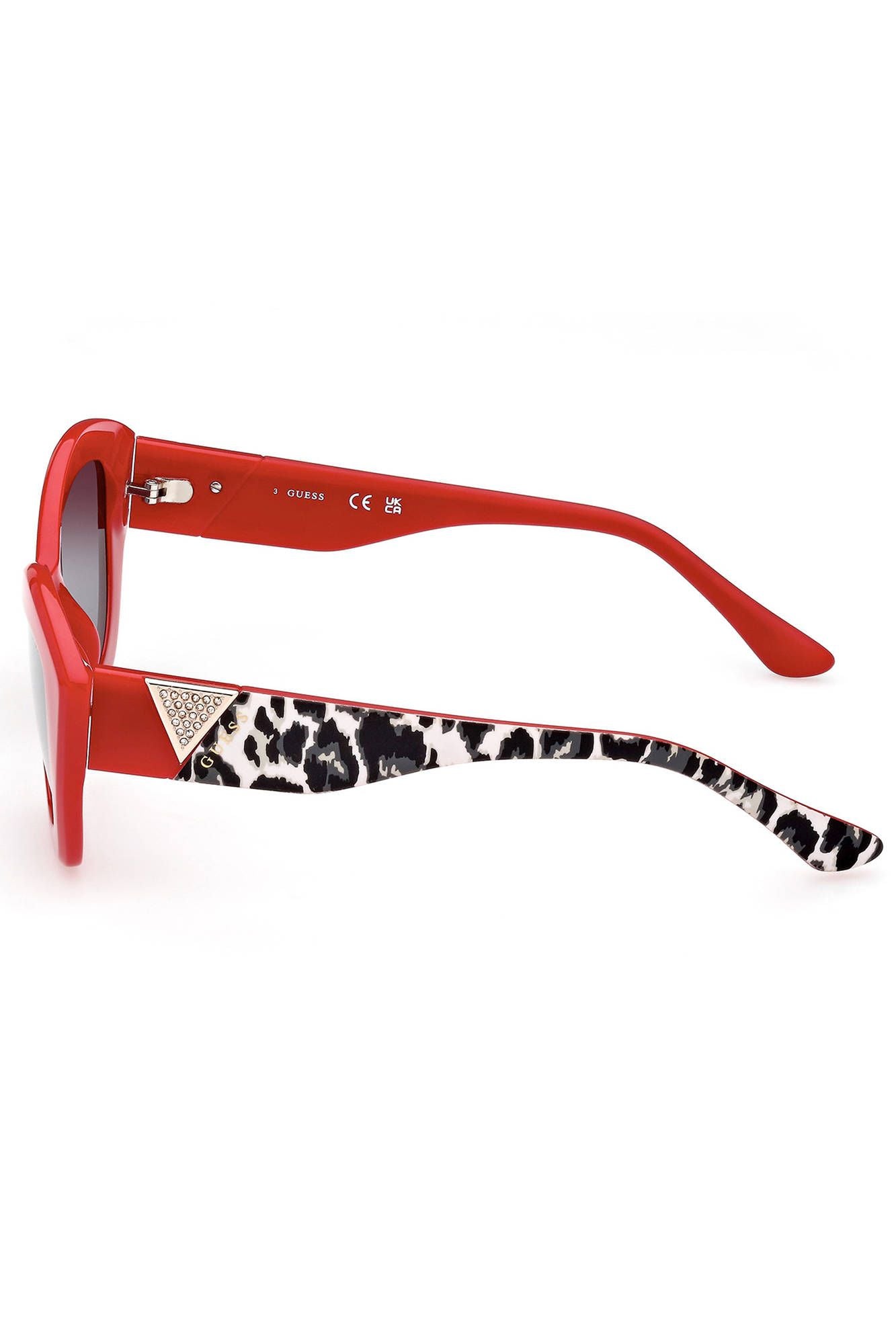 Guess Jeans Red Plastic Women Sunglass