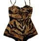 Dolce & Gabbana Elegant Leopard Print One-Piece Swimsuit