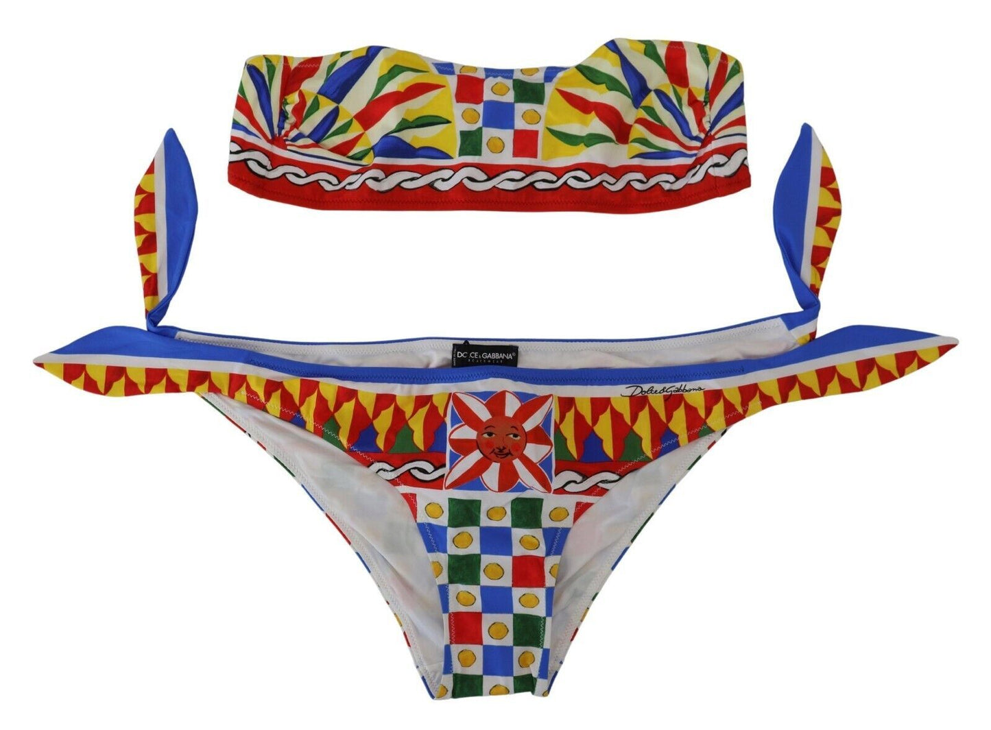 Dolce & Gabbana Chic Multicolor Two-Piece Bikini Swimwear