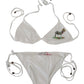 Patrizia Pepe Elegant White Two-Piece Swimwear Bikini