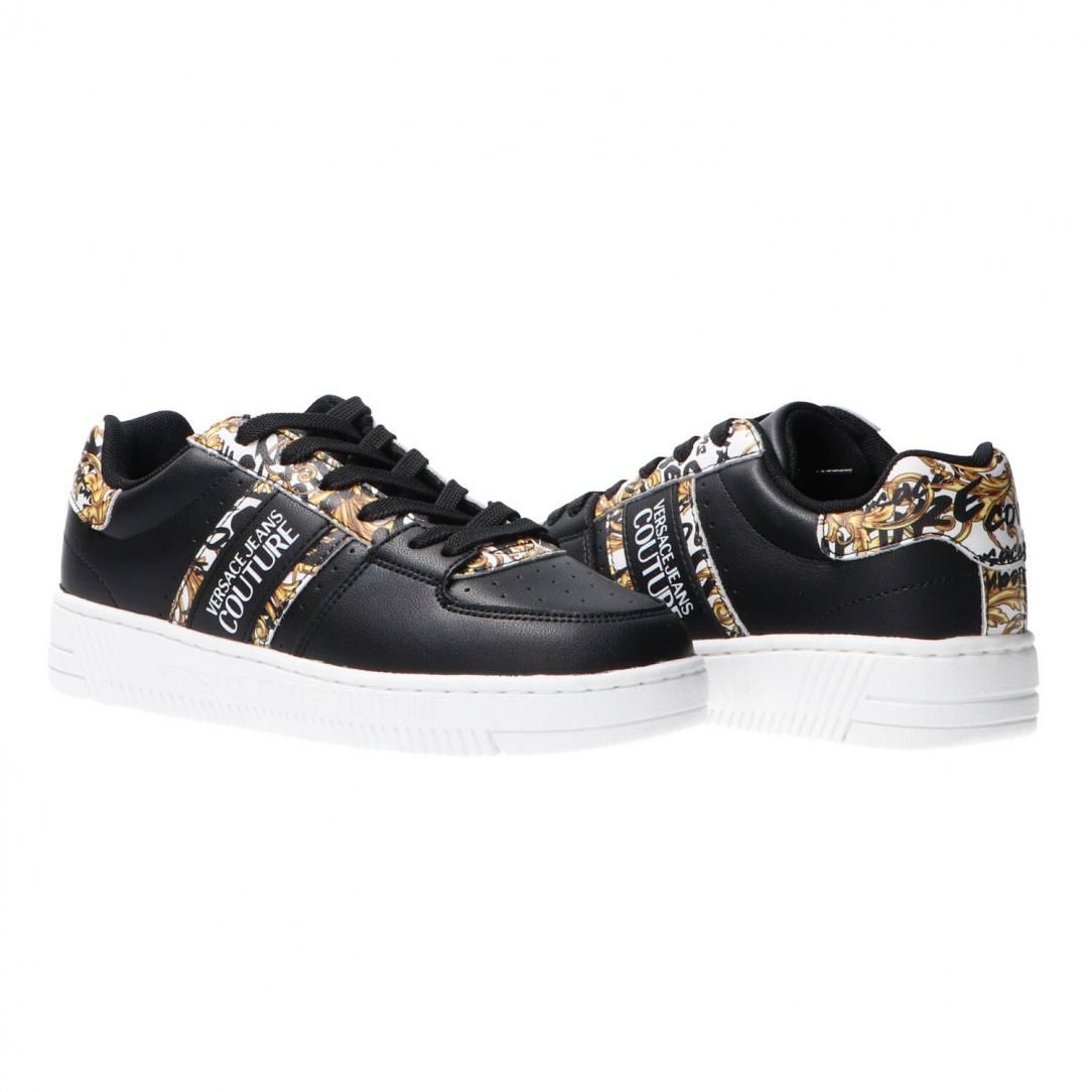 Versace Jeans Baroque Print Leather Citywear Sneakers