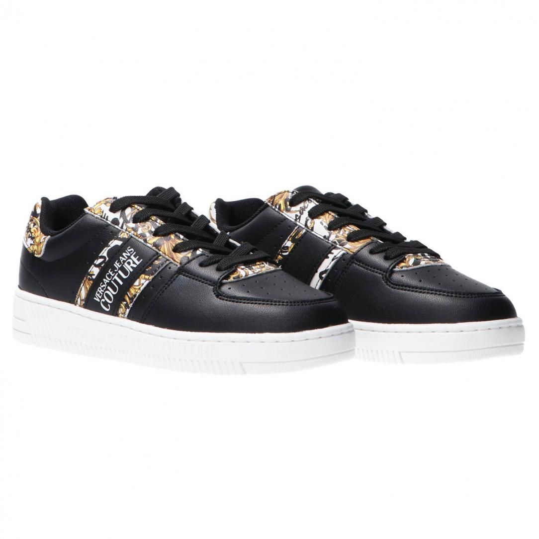 Versace Jeans Baroque Print Leather Citywear Sneakers