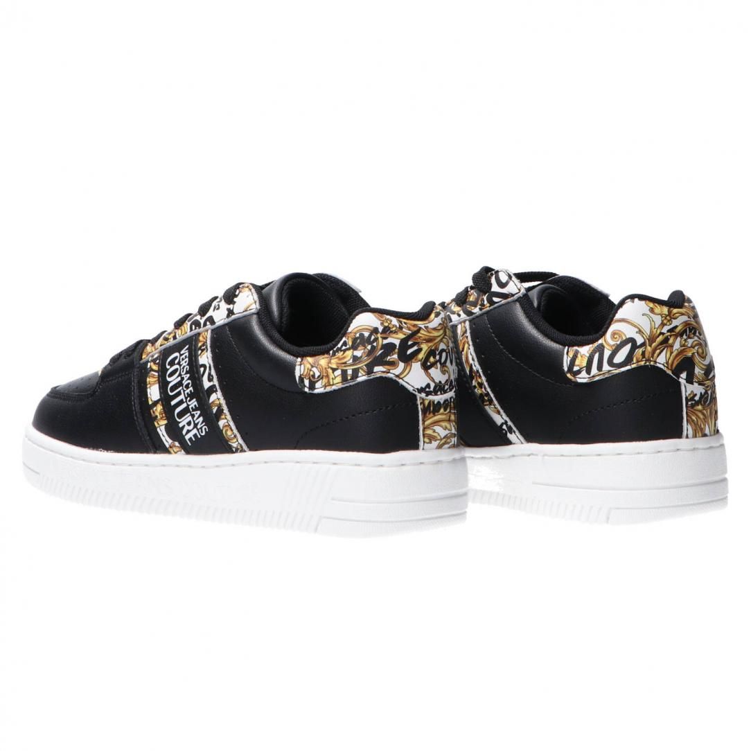 Versace Jeans Baroque Print Leather Citywear Sneakers