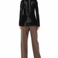 Liu Jo Elegant Sequined Black Tailored Jacket