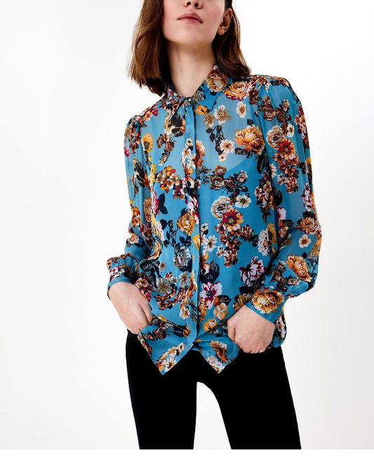 Liu Jo Elegant Floral Viscose Women's Shirt