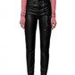 Gaelle Chic Chain-Embellished Eco-Leather Pants