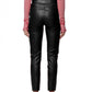 Gaelle Chic Chain-Embellished Eco-Leather Pants