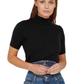 Gaelle Elegant Turtleneck Sweater with Embroidered Logo