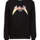 Gaelle Metal Band Logo Cotton Crewneck Sweatshirt