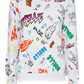 Gaelle Chic Multicolor Print Cotton Crewneck Sweater