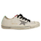 Golden Goose Chic Creamy White Sneakers with Glitter Star Detail