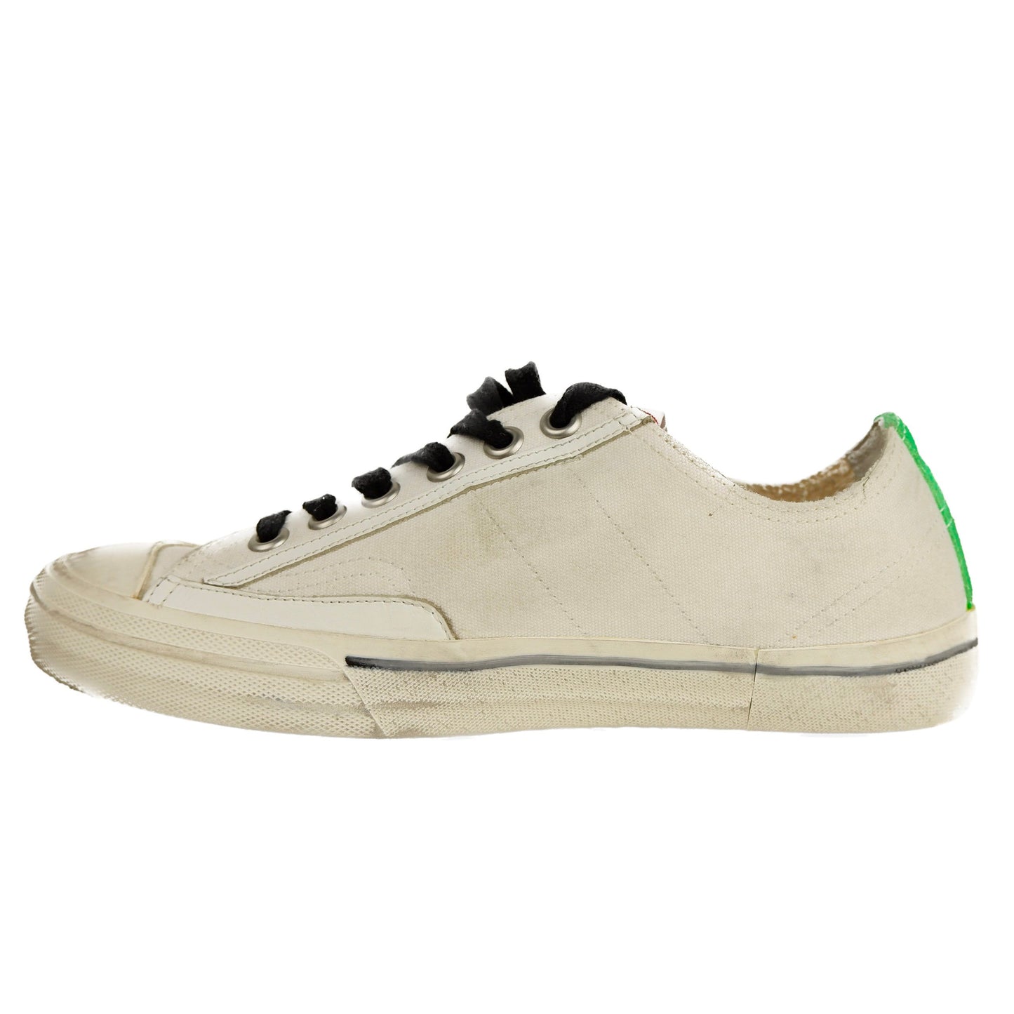 Golden Goose Chic Creamy White Sneakers with Glitter Star Detail