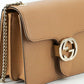 Gucci Elegant Beige Shoulder Bag with GG Snap