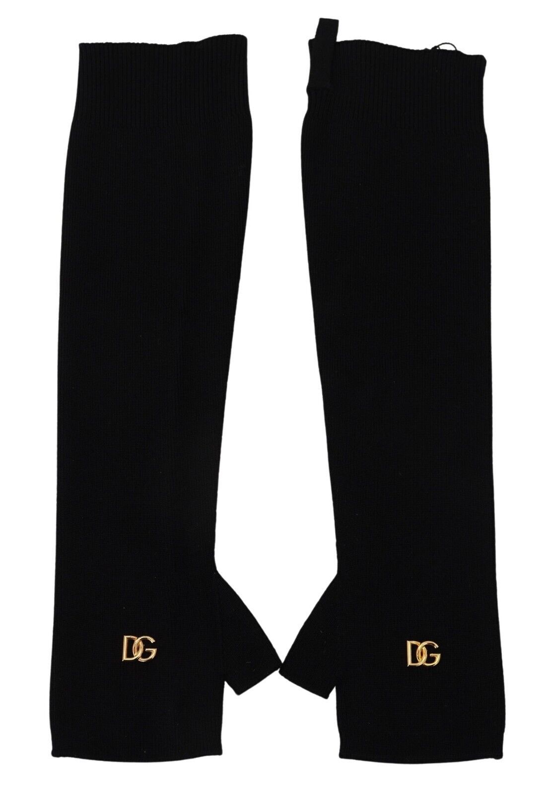 Dolce & Gabbana Chic Elbow Length Fingerless Wool Gloves