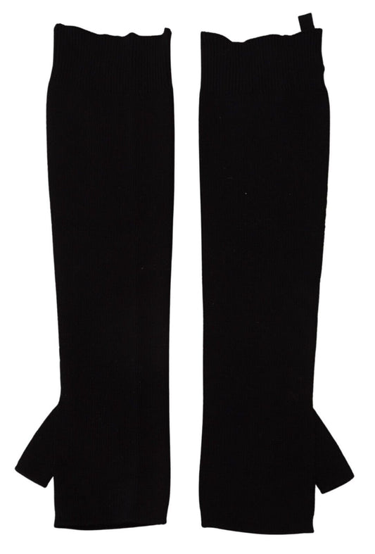 Dolce & Gabbana Chic Elbow Length Fingerless Wool Gloves