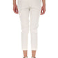 Liu Jo Chic White Cigarette Pants with Side Pockets