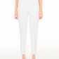 Liu Jo Chic White Striped Pants with Golden Accents