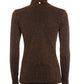 Liu Jo Luxe Brown Lurex Turtleneck Sweater