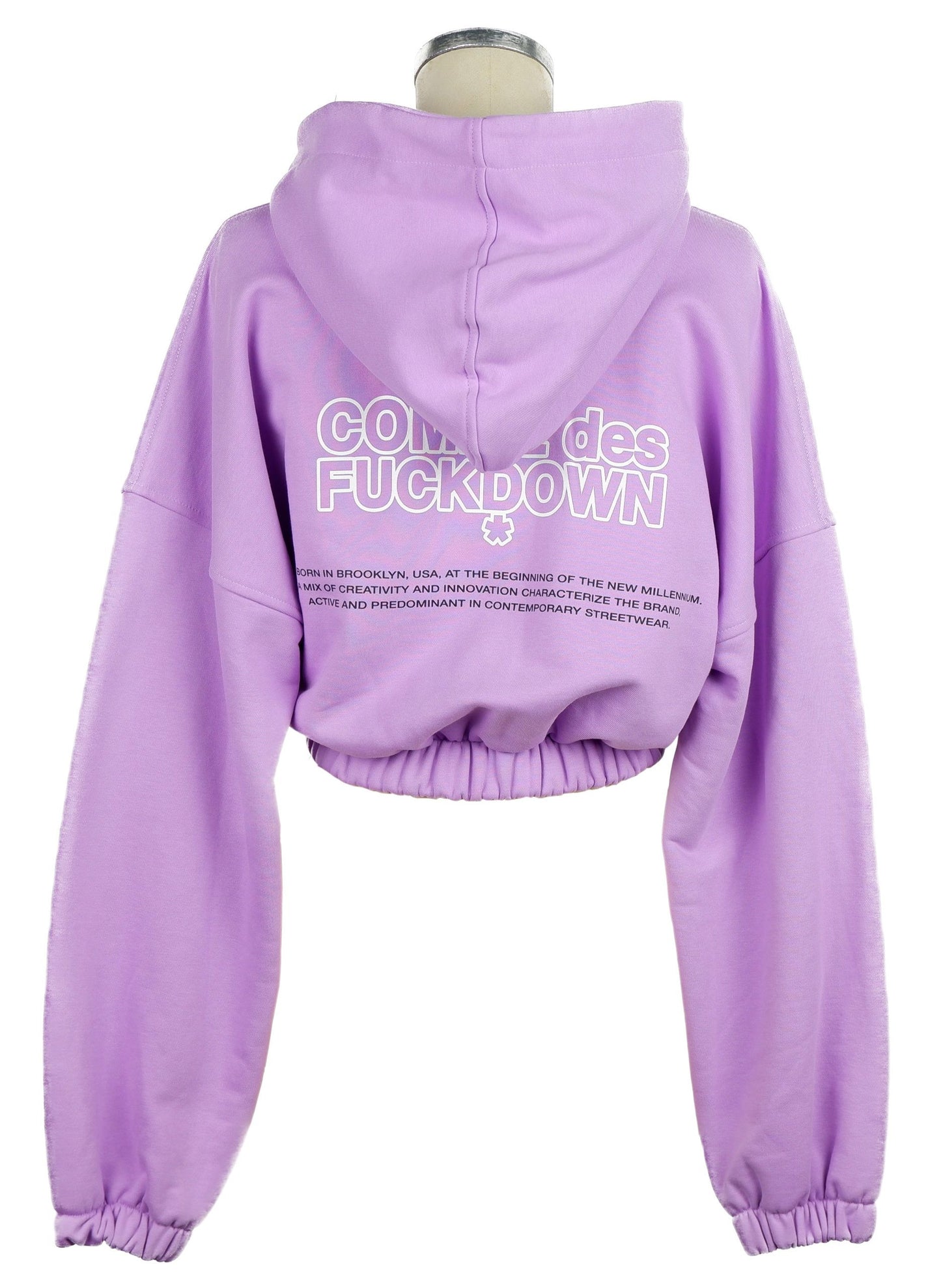 Comme Des Fuckdown Vibrant Purple Hooded Sweatshirt