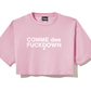 Comme Des Fuckdown Pink Short Sleeve Logo Tee