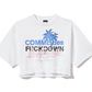 Comme Des Fuckdown Eloquent Sleeveless Logo Tee in White