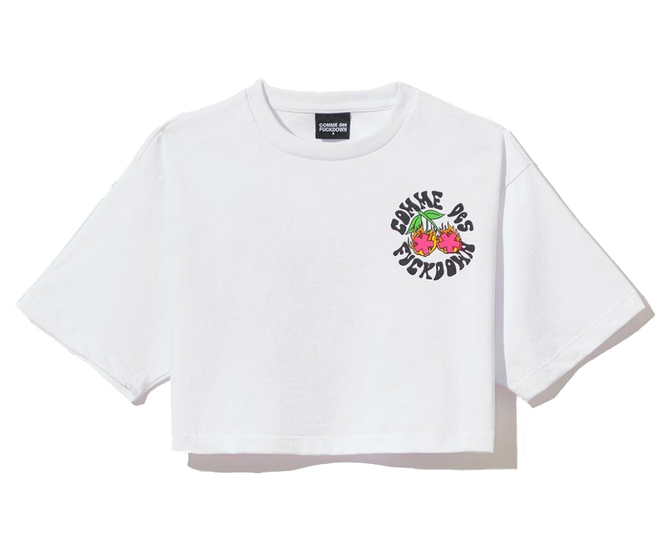 Comme Des Fuckdown Elite Short Sleeve Tee with Bold Prints