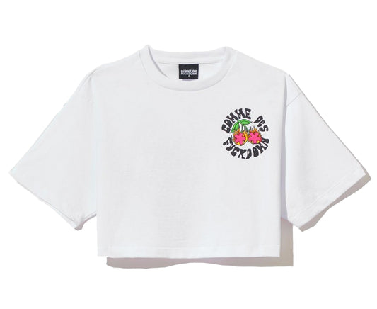 Comme Des Fuckdown Elite Short Sleeve Tee with Bold Prints