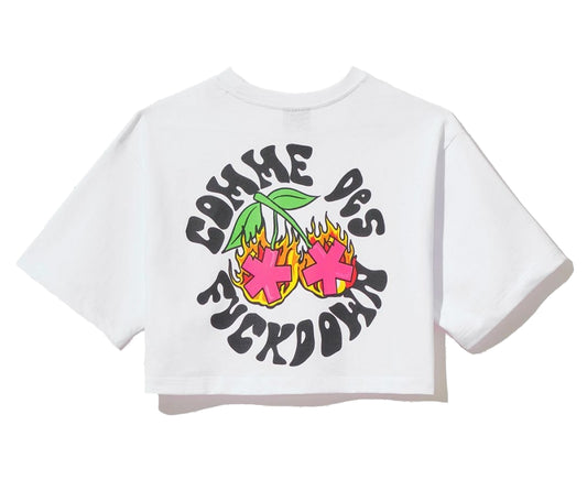 Comme Des Fuckdown Elite Short Sleeve Tee with Bold Prints